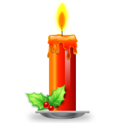 Candles Png Image (orange, maroon, red, yellow, black)