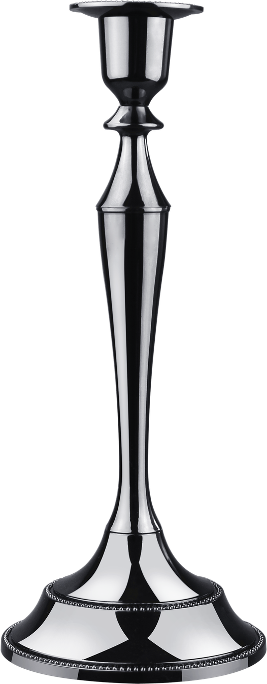 Candlestick Png Image (black, silver, lavender)