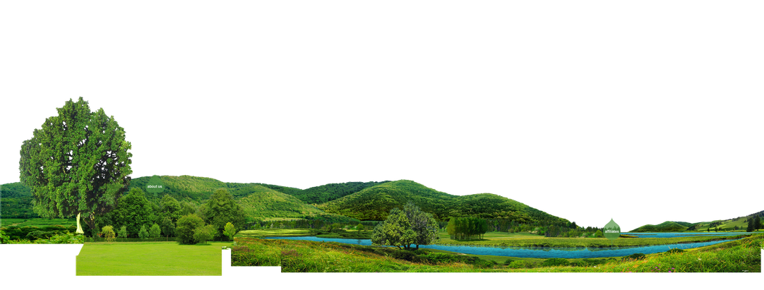 Landscape Png Pic (teal, olive, black)