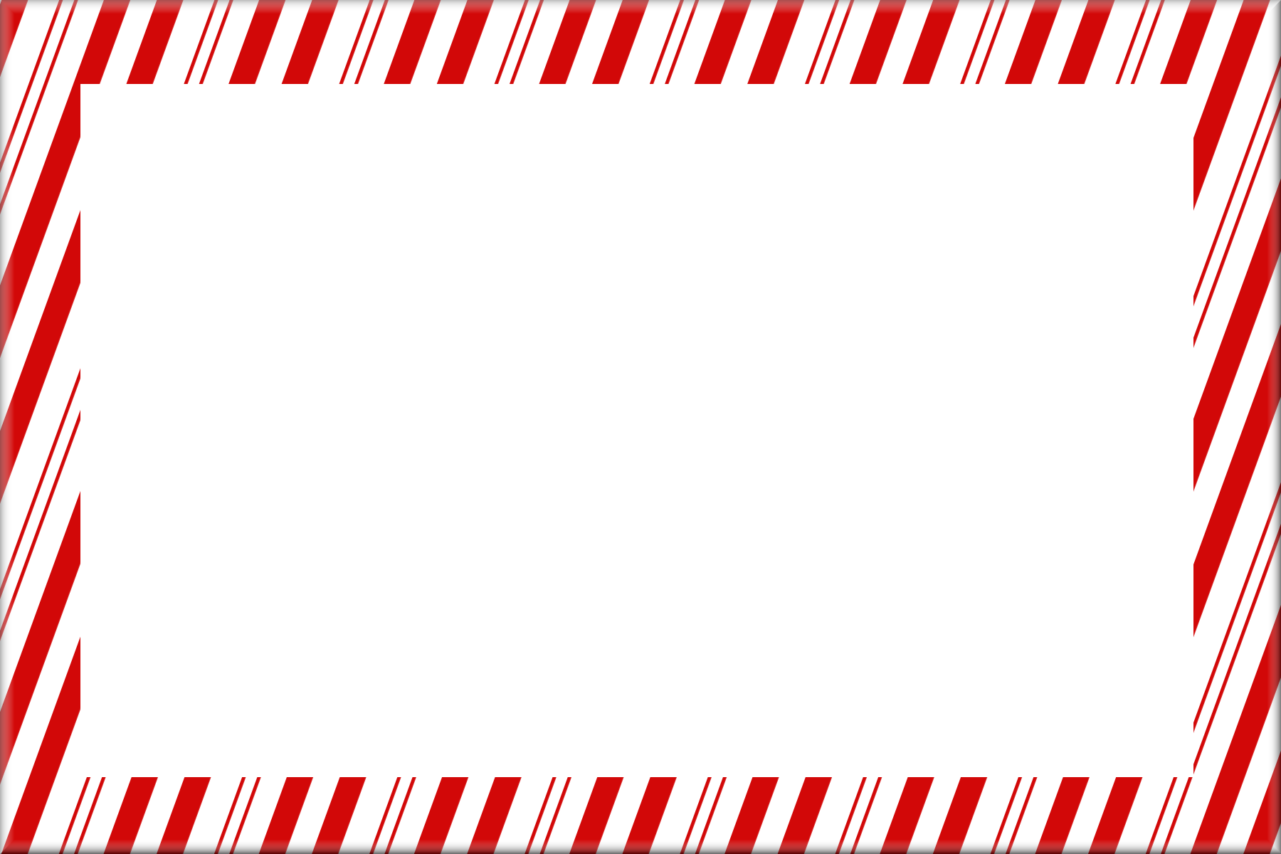 Candy Cane Frame Png Photo (black, white, red, pink)