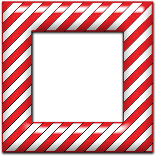 Candy Cane Frame Png Pic (black, white, red, lavender)