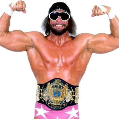 Randy Macho Man Savage Png Picture (black, white)