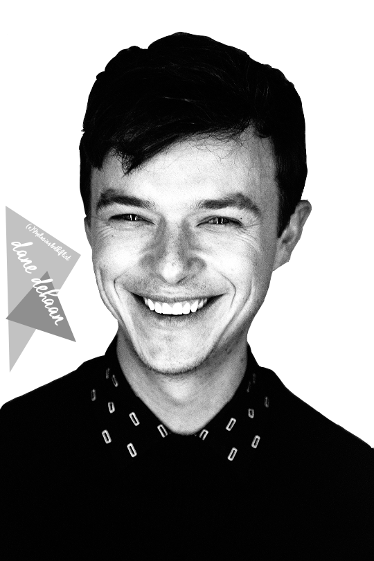 Dane Dehaan Png Clipart (black, white, silver)