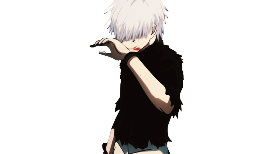 Kaneki Ken Transparent Background (black, beige, gray, white)