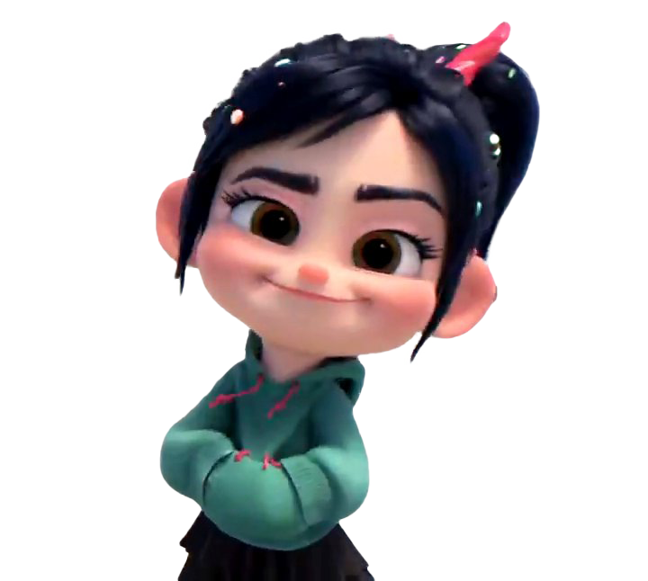 Vanellope Png Hd (black, pink, white)