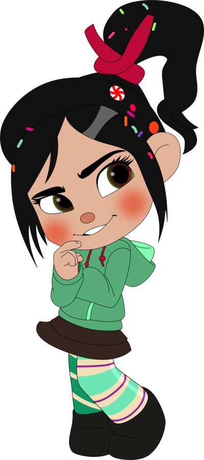 Vanellope Transparent Background (black, gray, silver)