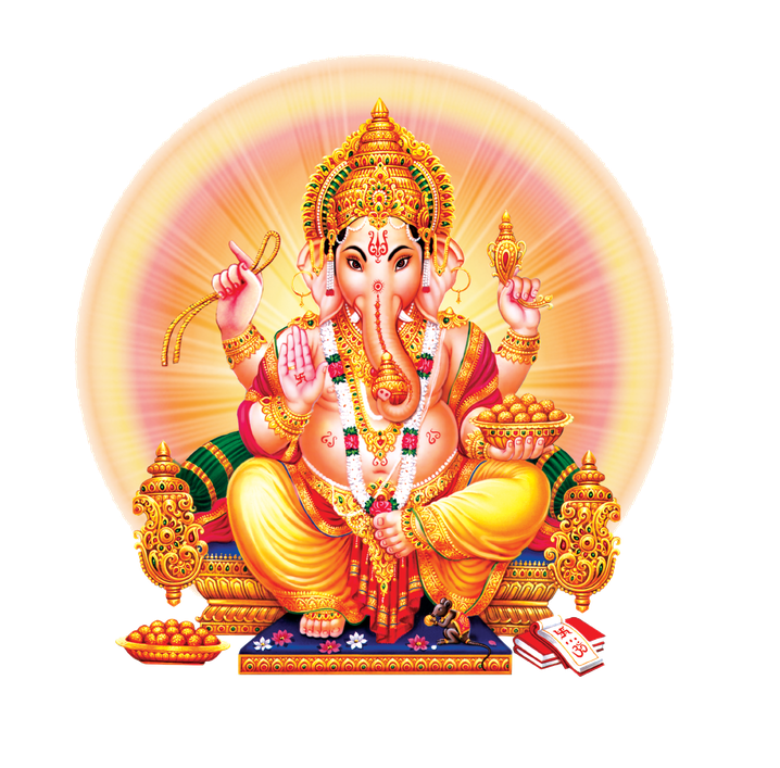 Ganesh Chaturthi Png Transparent (black, pink)