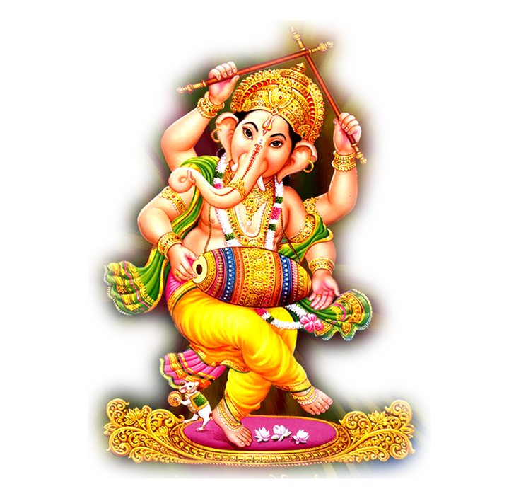 Ganesh Chaturthi Transparent Images Png (black, gold, yellow)