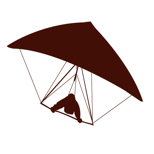 Hang Gliding Png File (maroon, gray)