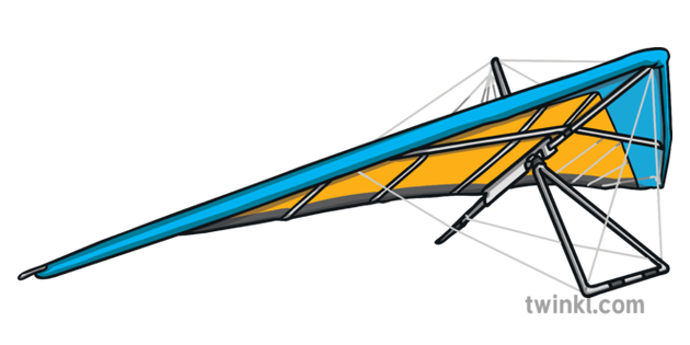 Hang Gliding Transparent Png (black)