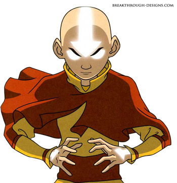 Aang Png Clipart (white, maroon, black)