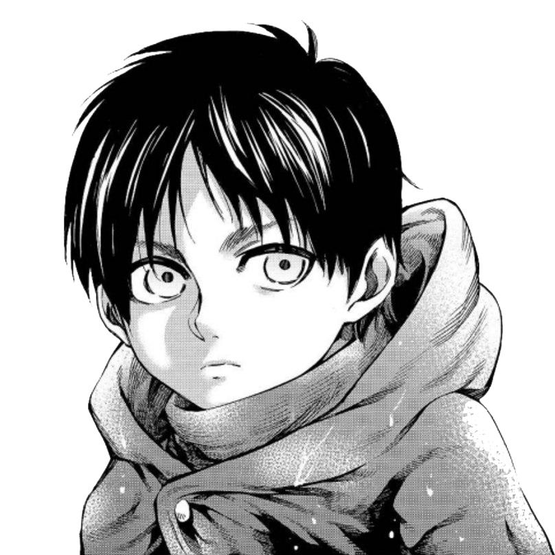 Manga Boy Png Free Image (black, gray, white)