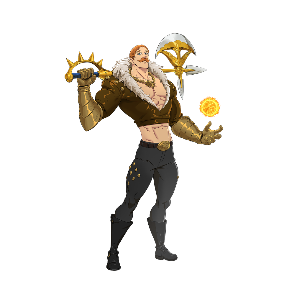 Manga Escanor Png Transparent Image (indigo, black)