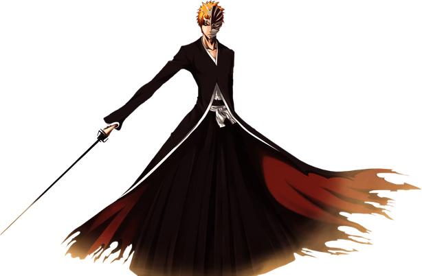 Manga Ichigo Kurosaki Png Image (black)