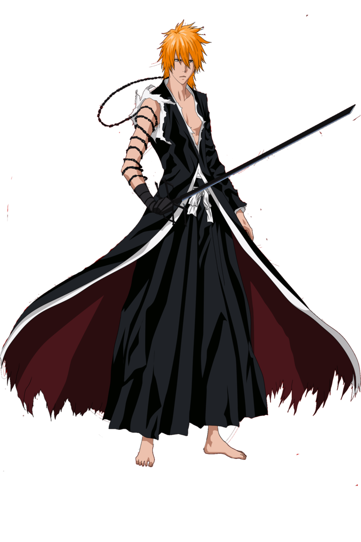 Manga Ichigo Kurosaki Png Photos (maroon, black)