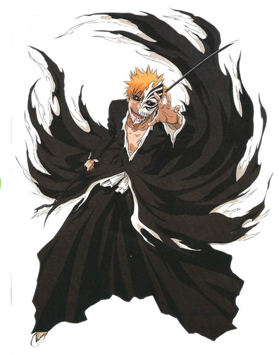 Manga Ichigo Kurosaki Transparent Png (black)