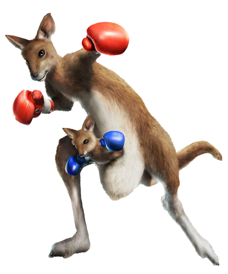 Kangaroo Roger Tekken Png Image (black)