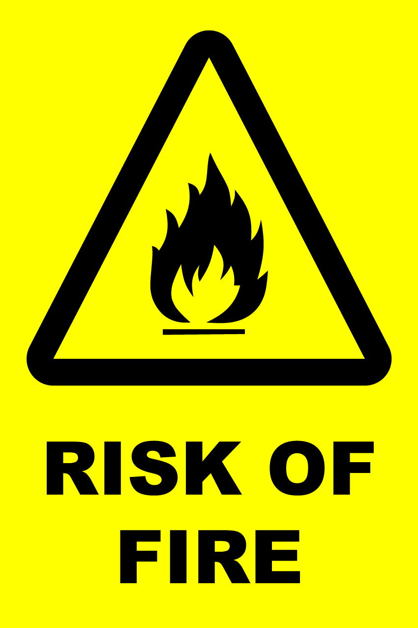 Danger Fire Png Image (black, yellow, green, olive)