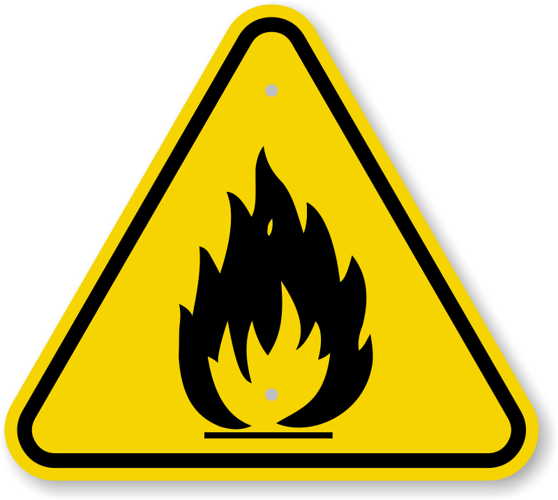 Danger Fire Png Photos (black, white, olive, gold)