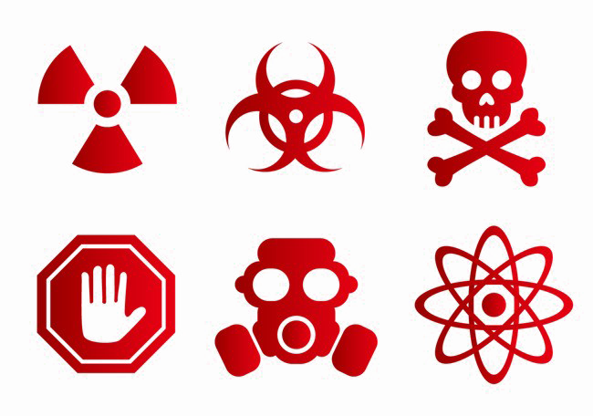 Danger Sign Png File (white)