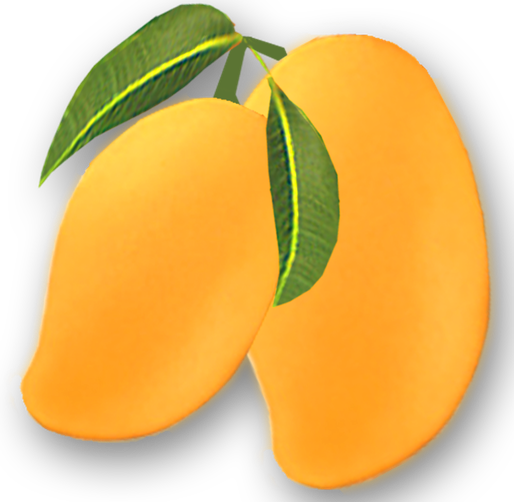 Mango Transparent Png (black, orange)