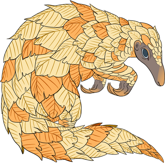 Pangolin Png Isolated Hd (beige, gray, pink, black, salmon)