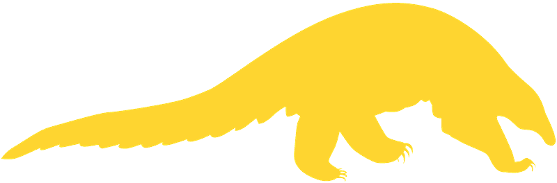 Pangolin Png Isolated Pic (gray, gold)