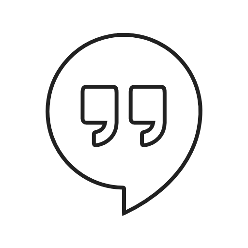 Hangouts Icon Free Transparent Png Icon Download (black)