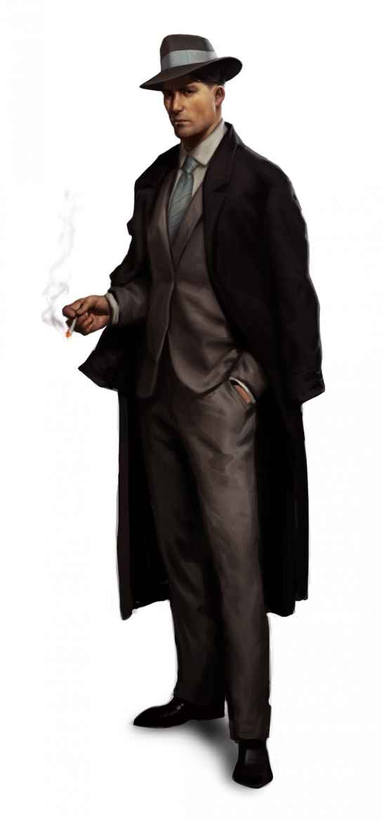 Gangster Man Png Image (black)