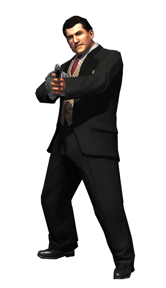 Gangster Man Png Pic (black, white)