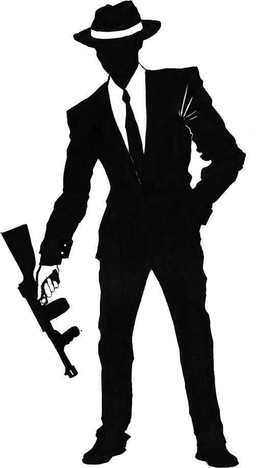 Gangster Png Clipart (black)