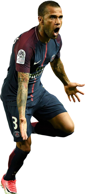 Dani Alves Psg Png File (black)