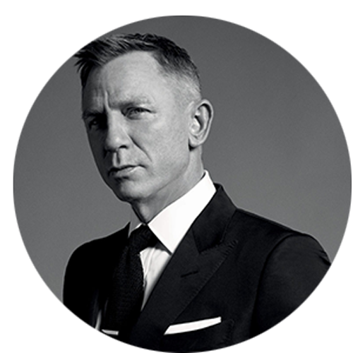 Daniel Craig Png Isolated File (black, white, gray)