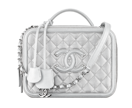 Vanity Case Bag Png Photos (black, silver)