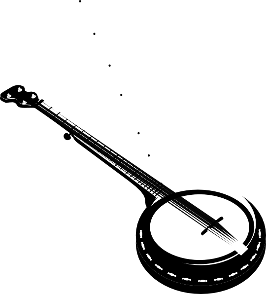 Banjo Guitar Png (white, black)