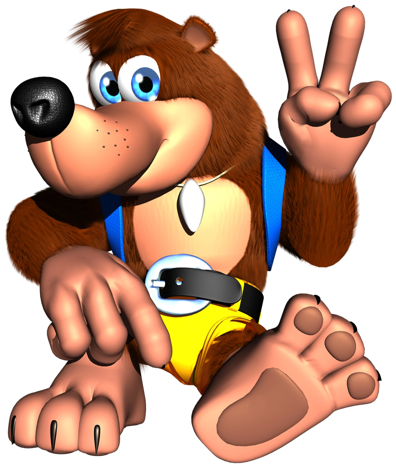 Banjo Kazooie Png Isolated Picture (white, salmon, black, yellow)