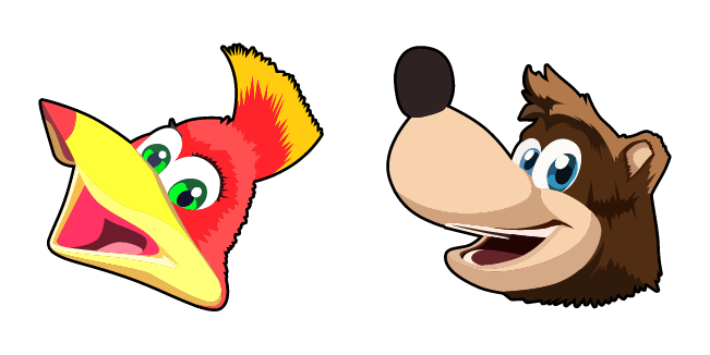 Banjo Kazooie Png Isolated Transparent (yellow, white, black, pink, maroon)