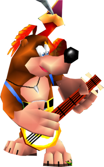 Banjo Kazooie Png Transparent Image (white, salmon, maroon, black)