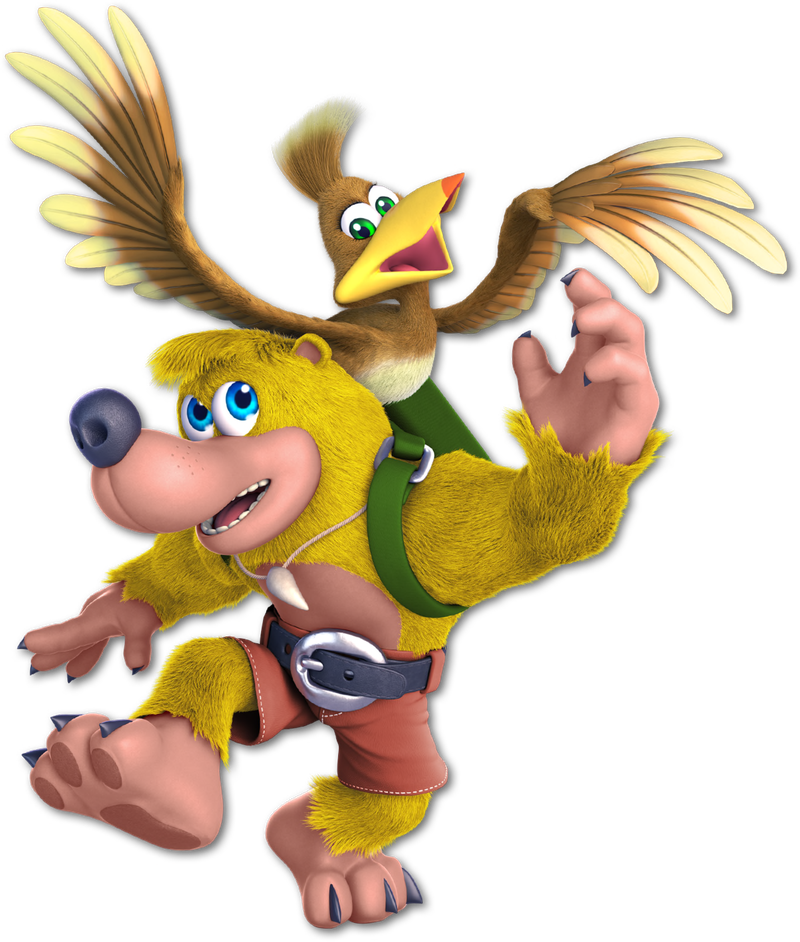 Banjo Kazooie Png Transparent Picture (salmon, black)