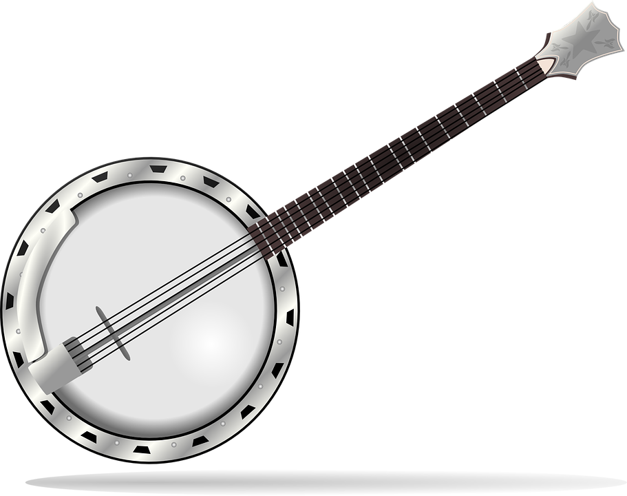 Banjo Mandolin Image Transparent Png (lavender, black, silver)