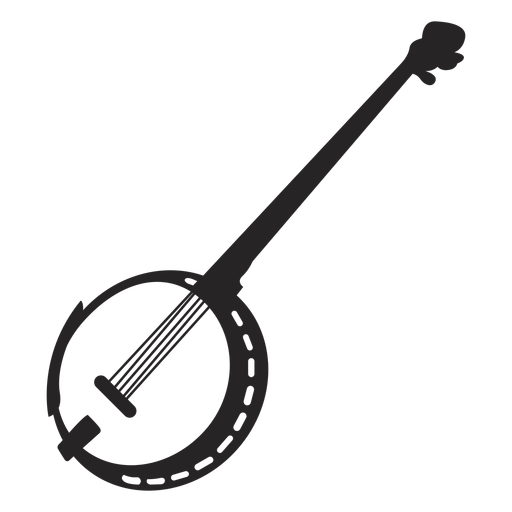 Banjo Mandolin Transparent Png (black)