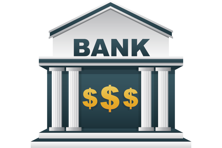 Bank Png File (teal, white, navy, lavender, silver)