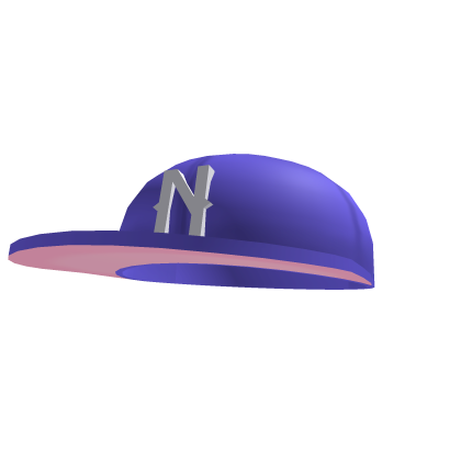 Yankee Hat Png (indigo, gray, black, silver, salmon)