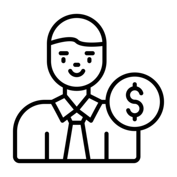 Banker Png Cutout (black)