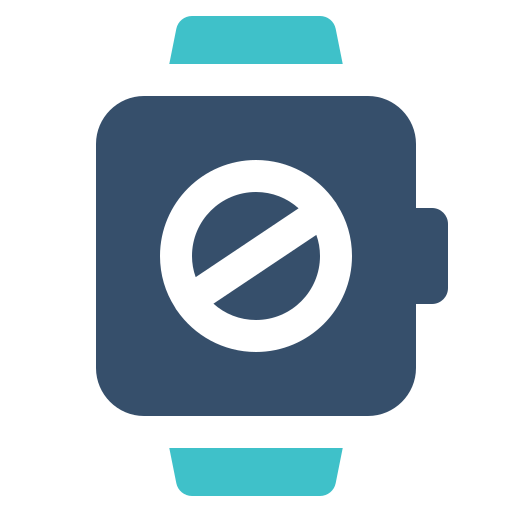 Banned Block Smart Watch Free Transparent Png Icon Download (teal, greenish blue, black)