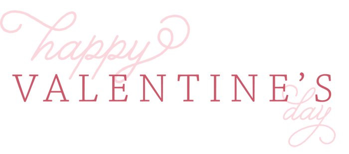 Banner Valentines Day Text Png Transparent Image (black)