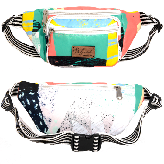 Fanny Pack Bag Png Transparent (black, white)