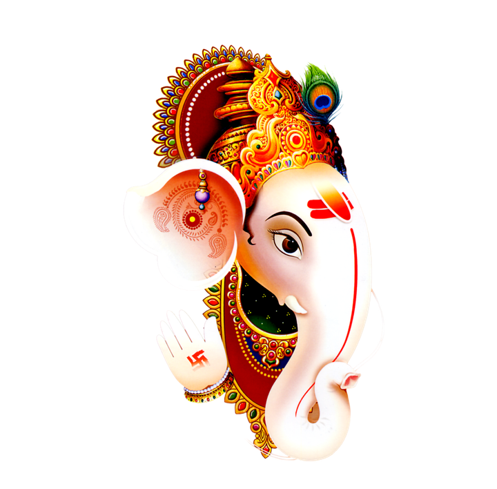 Ganpati Png Transparent (black, maroon, white)