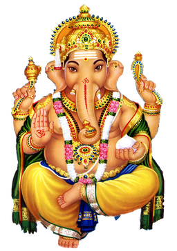 Ganpati Transparent Png (black, white)