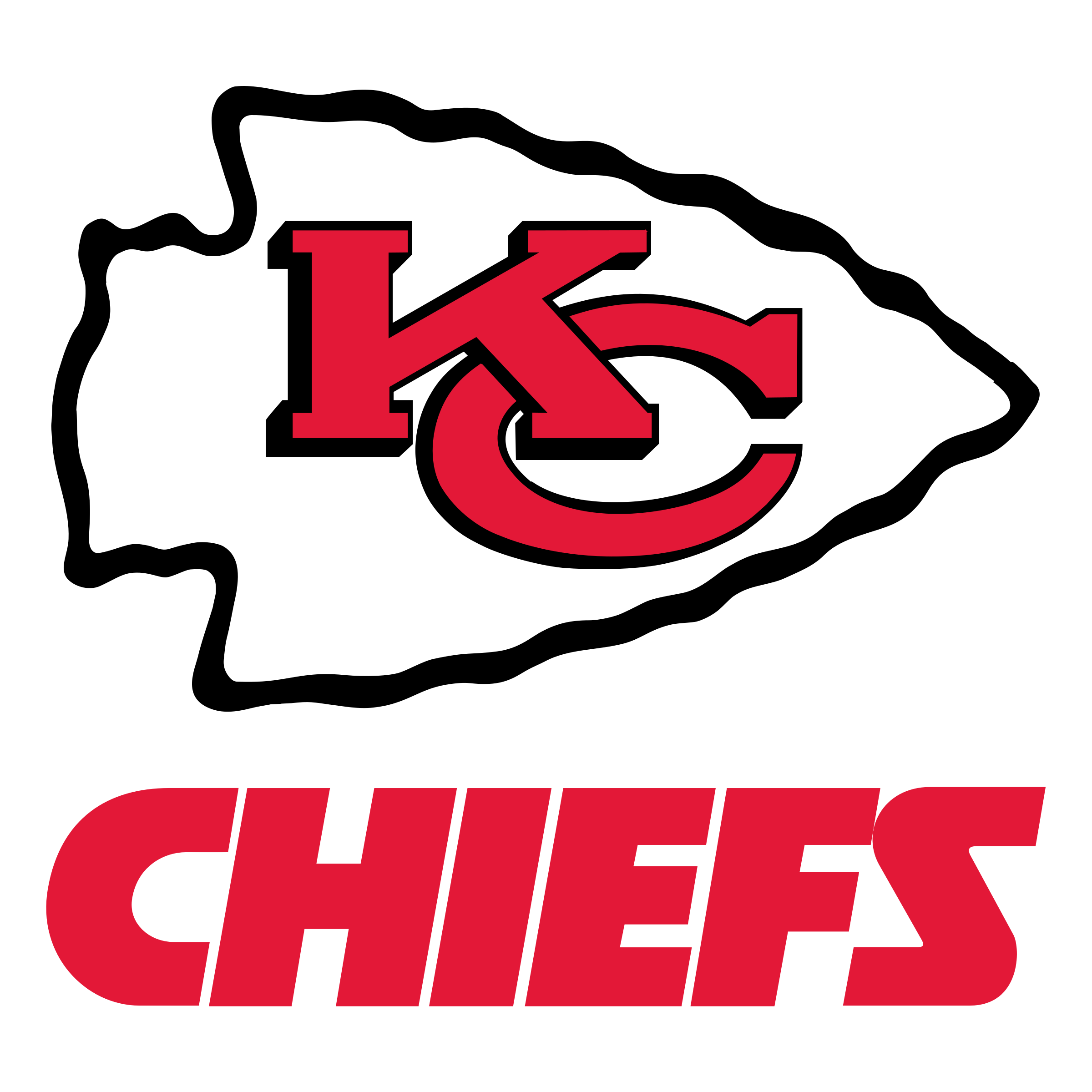 Kansas City Chiefs Logo Png Photos (black, red, white, silver)